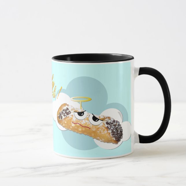"heiliges cannoli!"  humorvolle Parodie-Tasse Tasse (Rechts)