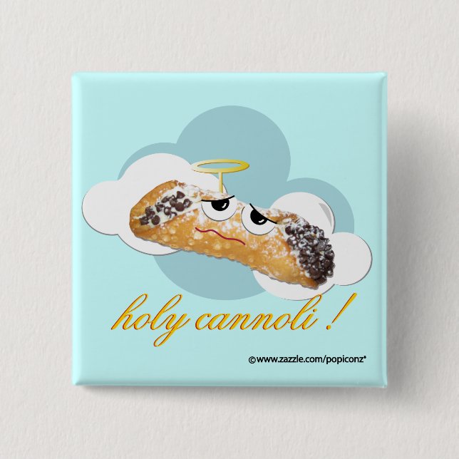 heiliges cannoli! humorvolles Parodie-Button Button (Vorderseite)
