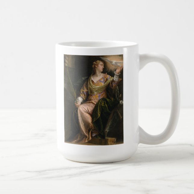 Heiliges Catherine von Alexandria im Gefängnis Kaffeetasse (Rechts)