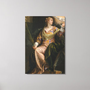Heiliges Catherine von Alexandria im Gefängnis Leinwanddruck