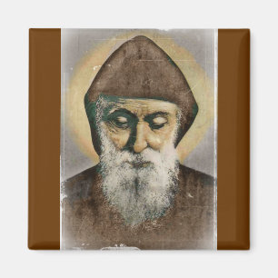 Heiliges Charbel Porträt Magnet