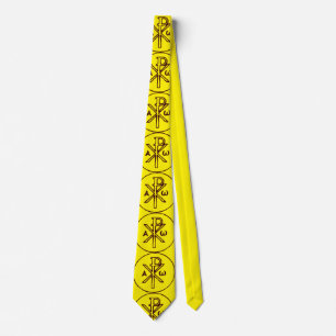 Heiliges Chi-Rho-Christogramm Fine Art Krawatte