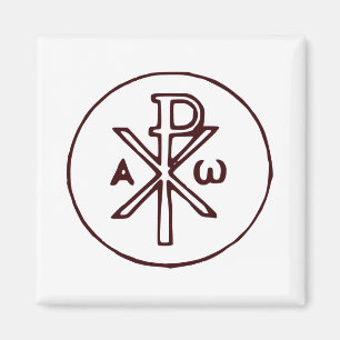 Heiliges Chi-Rho-Christogramm Fine Art Magnet