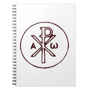 Heiliges Chi-Rho-Christogramm Fine Art Notizblock