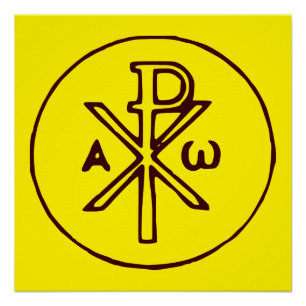 Heiliges Chi-Rho-Christogramm Fine Art Poster