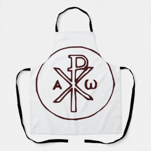 Heiliges Chi-Rho-Christogramm Fine Art Schürze