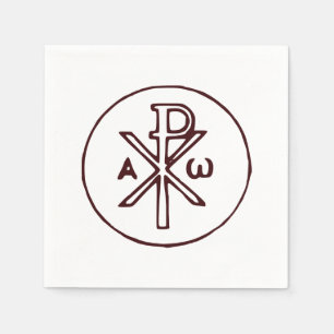 Heiliges Chi-Rho-Christogramm Fine Art Serviette