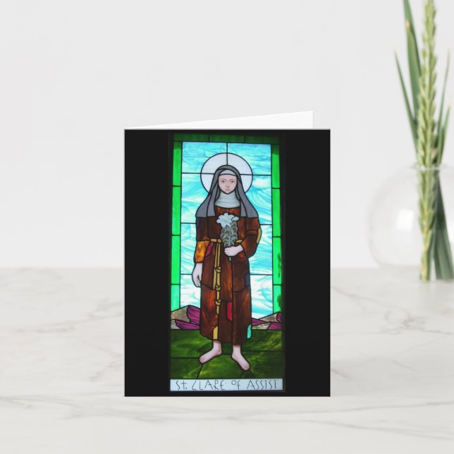 Heiliges Clare von Assisi notecard Karte (Vorderseite)