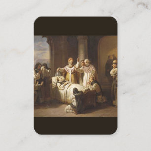 Heiliges Gebet für die Dying Prayer Card Visitenkarte