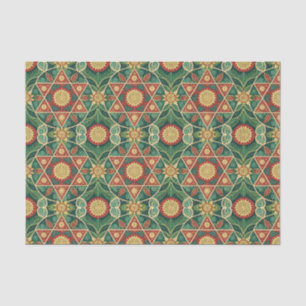 Heiliges geometrisches florales Mandala-Designmust Seidenpapier