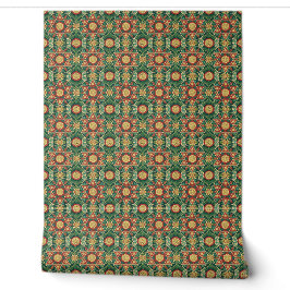 Heiliges geometrisches florales Mandala-Designmust Tapete