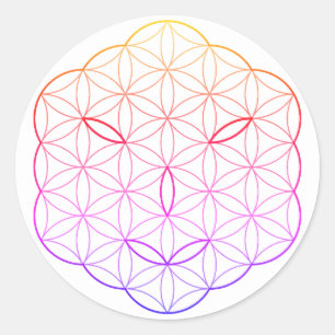 Heiliges Gesicht - Arcturian, Cl-Tr. Runder Aufkleber