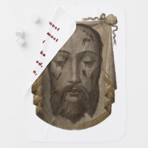 Heiliges Gesicht der Jesus-Baby-Decke