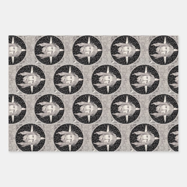 Heiliges Gesicht Jesu Christi Geschenkpapier Set (Vorderseite)