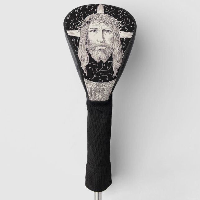 Heiliges Gesicht Jesu Christi Golf Headcover (Vorderseite)