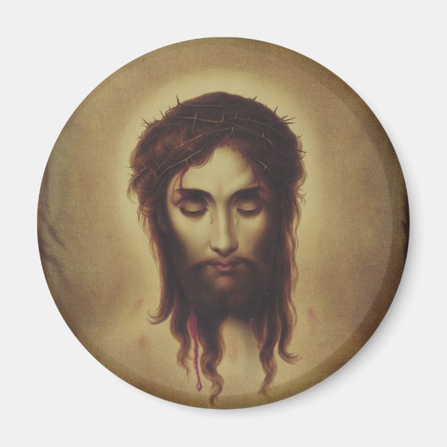 Heiliges Gesicht Jesu Christi Magnet (Vorne)