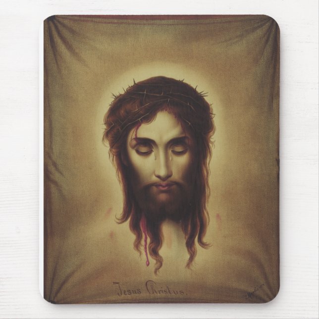 Heiliges Gesicht Jesu Christi Mousepad (Vorne)
