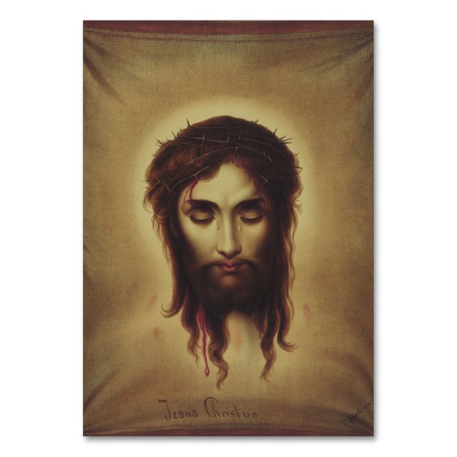 Heiliges Gesicht Jesu Christi Tischnummer (Vorderseite)