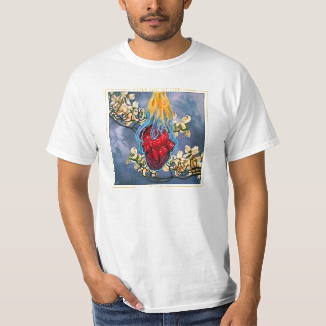 Heiliges Ghost Fire White Tee Shirt (Vorderseite)