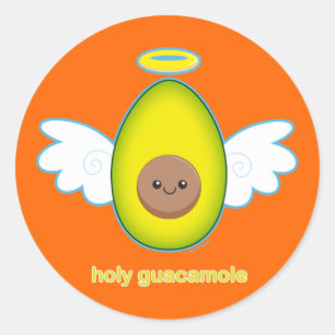 Heiliges Guacamole Runder Aufkleber