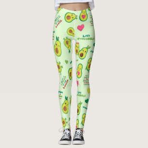 Heiliges Guacamole: Whimsische Avocado-Liebhaber-L Leggings