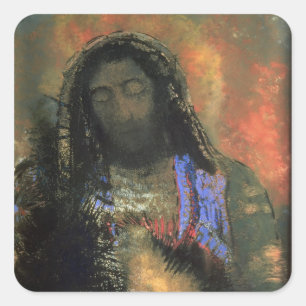 Heiliges Herz, 1910 Quadratischer Aufkleber