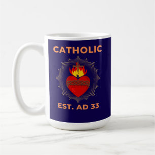 Heiliges Herz AD 33 Katholische Tasse