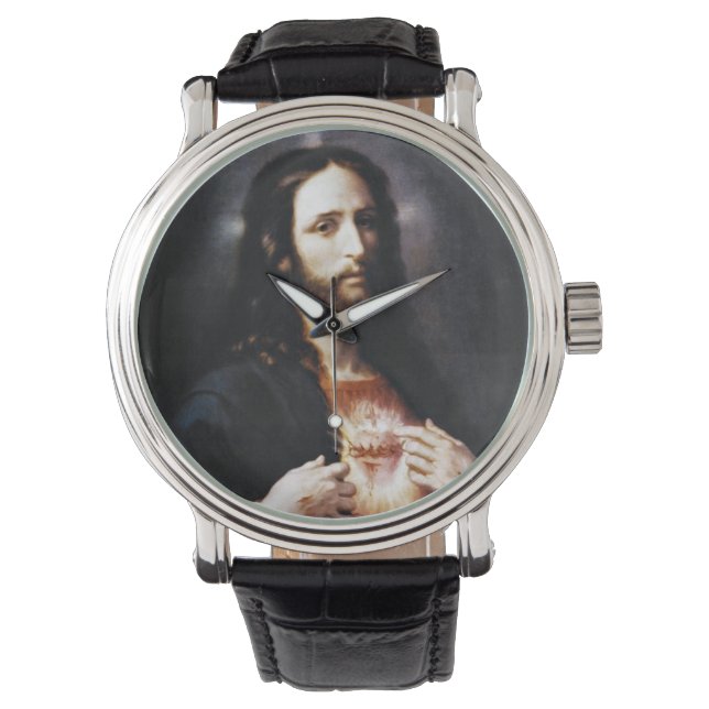 Heiliges Herz Christi Armbanduhr (Vorderseite)