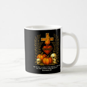 Heiliges Herz Halloween Jesus Schädel Kürbisse Chr Kaffeetasse