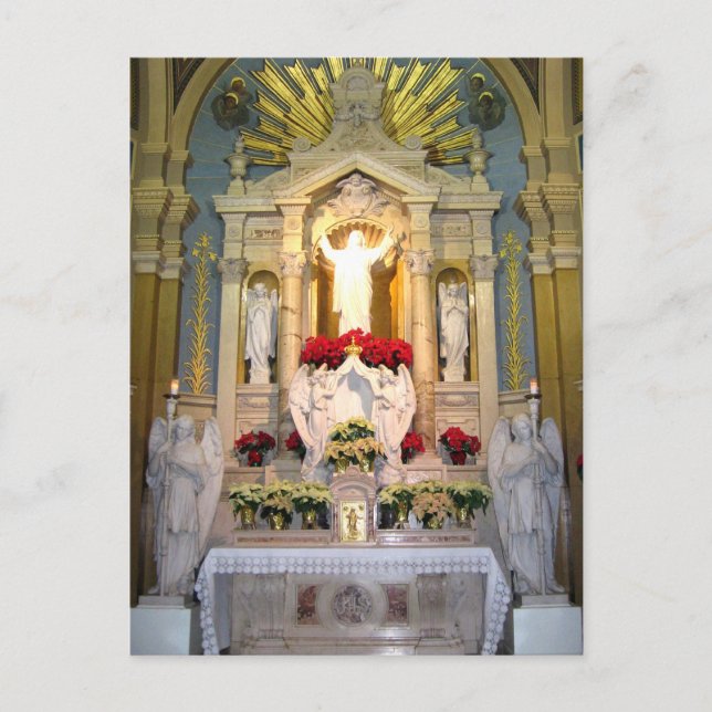 Heiliges Herz Jesu Altars Postkarte (Vorderseite)