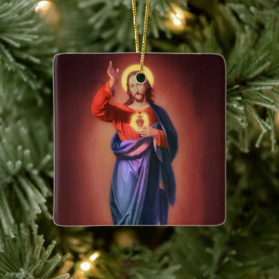 Heiliges Herz Jesu Christi Keramikornament