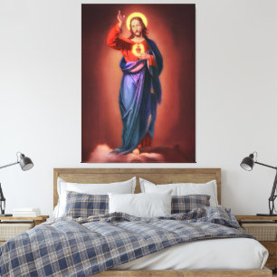 Heiliges Herz Jesu Christi Leinwanddruck