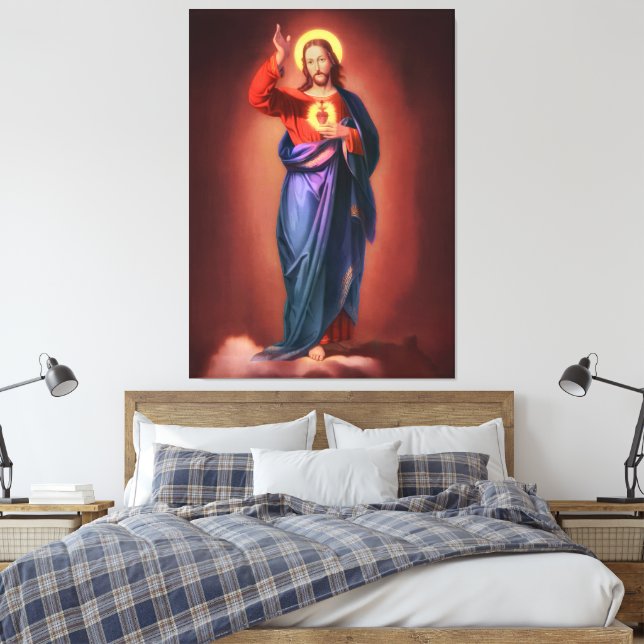 Heiliges Herz Jesu Christi Leinwanddruck (Insitu (Schlafzimmer))