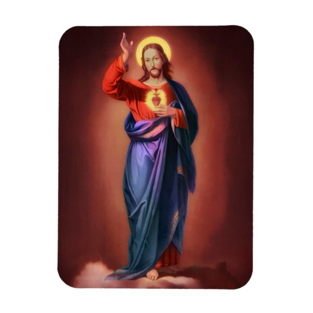 Heiliges Herz Jesu Christi Magnet (Vertikal)
