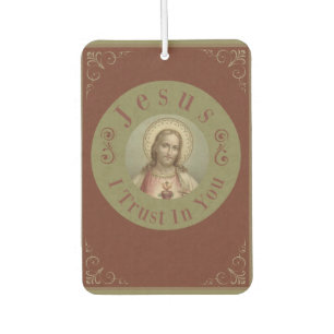 Heiliges Herz Jesu Ich vertraue auf dich Autolufterfrischer