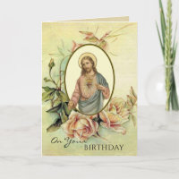 Heiliges Herz Jesu Religiöse Geburtstags-Rose