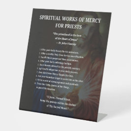 Heiliges Herz Jesu Spirituelle Werke für Priester Sockelschild