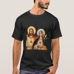Heiliges Herz Jesu unbeflecktes Herz Marias (Tw T-Shirt