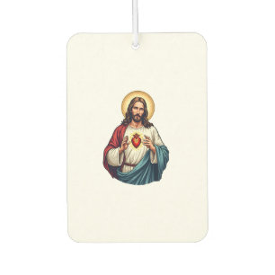 Heiliges Herz Jesu Vintage-Engraving-Shirt 2 Autolufterfrischer
