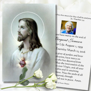 Heiliges Herz Jesus katholische Beerdigung Gebetsk