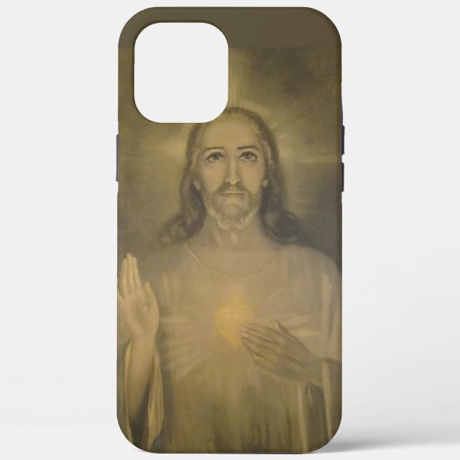 Heiliges Herz Jesus katholische Religiöse Case-Mate iPhone Hülle (Rückseite)