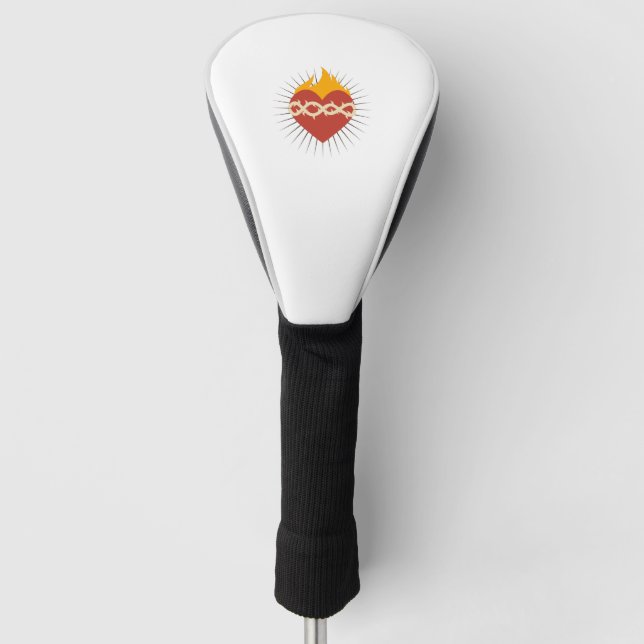 Heiliges Herz katholisch Golf Headcover (Vorderseite)