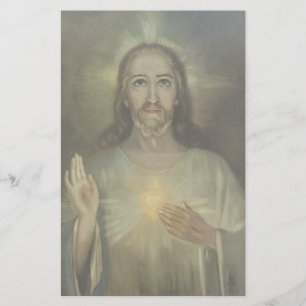 Heiliges Herz von Jesus-Inthronisation Briefpapier