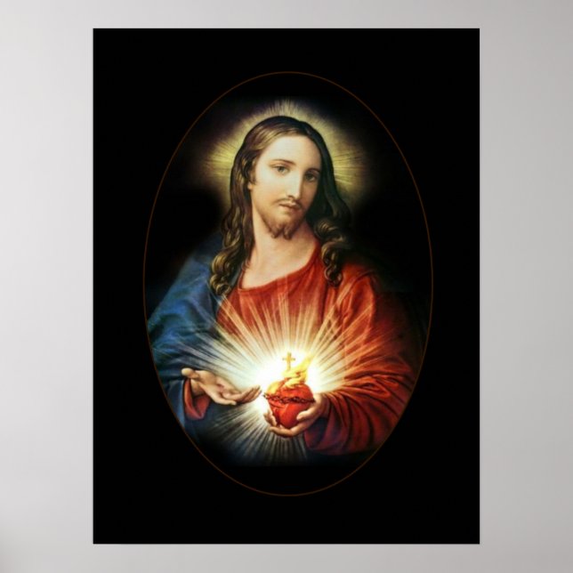 Heiliges Herz von Jesus Poster Paper (Matte) (Vorne)