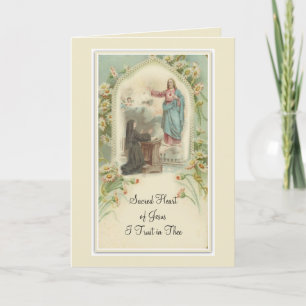 Heiliges Herz von Jesus verspricht St Margaret Karte