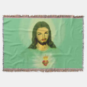 Heiliges Herz von Jesus werfen Blanket Decke