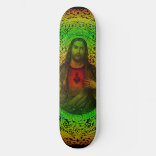 Heiliges Herz von Skateboard Jesuss Rastafari