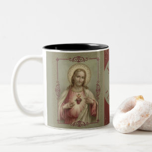 Heiliges Herz von Vertrauen Jesuss I in Ihnen Zweifarbige Tasse