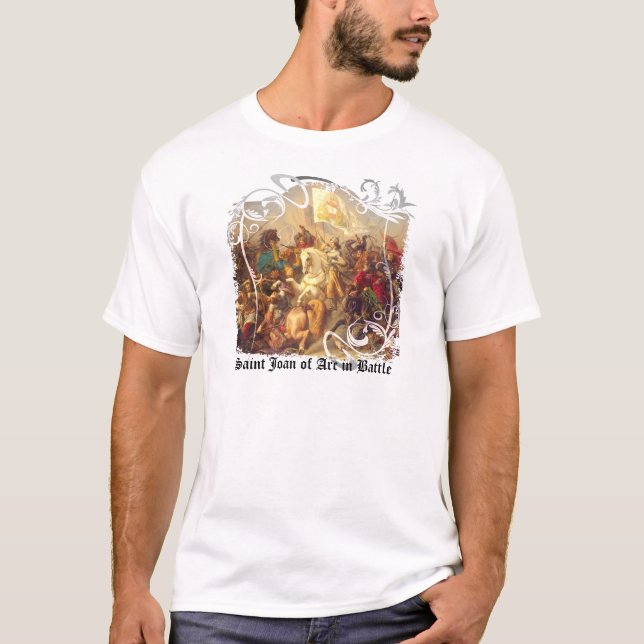 Heiliges Jeanne d'Arc im hellen T - Shirt der (Vorderseite)
