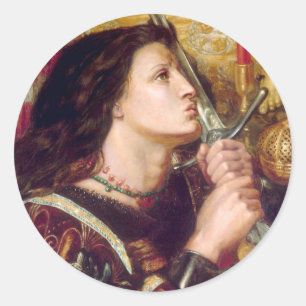 Heiliges Jeanne d'Arc Runder Aufkleber